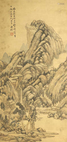 Wang Fang (1799-1877) Landscape, 1853