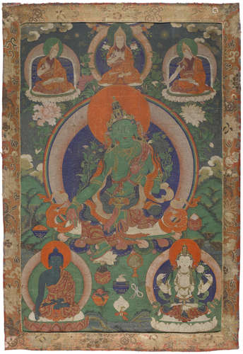 A thangka of Syamatara Mongolia, 18th/19th century