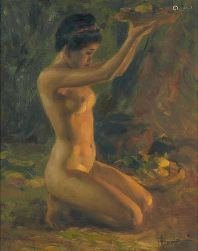 Fernando Amorsolo Y Cueto (1892-1972) Nude, 1953