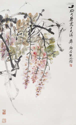 Zhu Qizhan (1892-1996) Wisteria, 1982