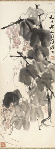 Qi Baishi (1863-1957) Grapes, 1950