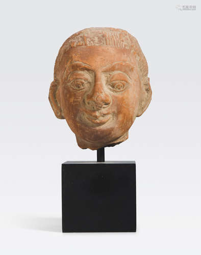 A terracotta head Northern India, Gupta period, 4th-6th century