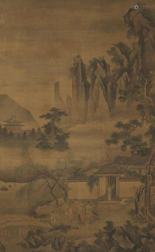 Anonymous (late Qing dynasty) Landscape with Figures