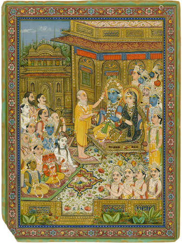 The coronation of Rama and Sita Jaipur, 19th century