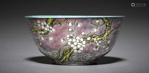 A polychrome enameled bowl Guangxu mark, Republic period