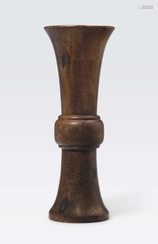 A jichimu gu-form vase Late Qing