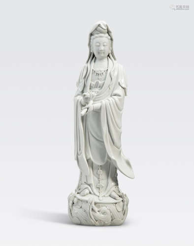 A Dehua figure of Guanyin Late Qing/Republic period