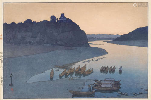 Hiroshi Yoshida (1876-1950) and Toshi Yoshida (1911-1995) A group of nine woodblock prints