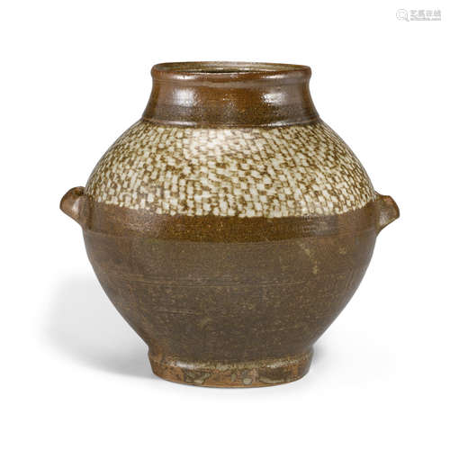 A studio stoneware jar (tsubo) Shimaoka Tatsuzo (1919-2007)