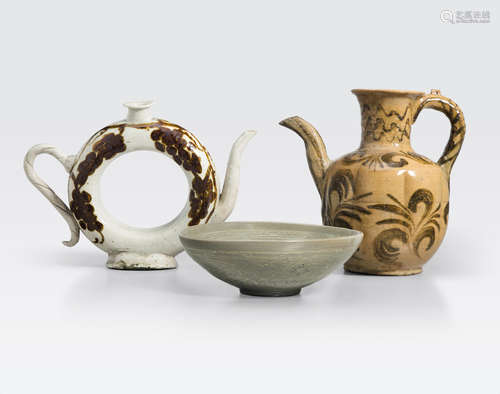 A group of three Korean ceramics