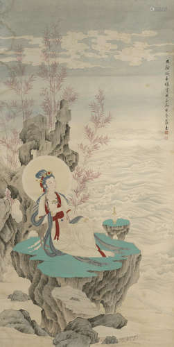 Zhao Yunyu (1916-2003) Water Moon Guanyin