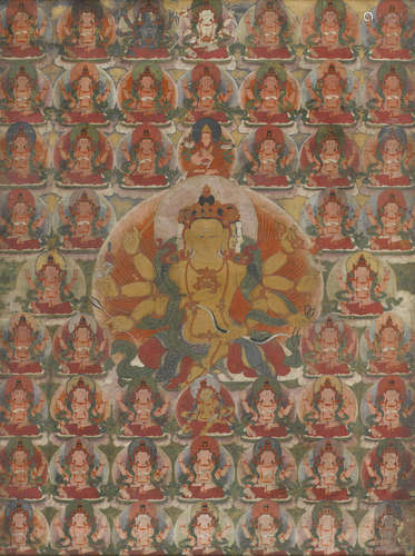 A thangka of Mahapratisara Tibet, 19th century