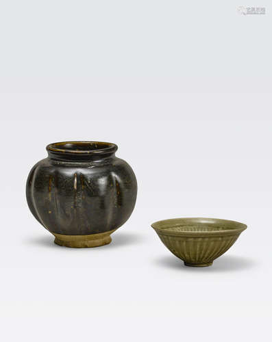 Two Northern glazed stoneware containers Song/Jin dynasty