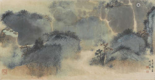 Lin Qingni (1914-2002) Splashed-ink Landscape, 1972