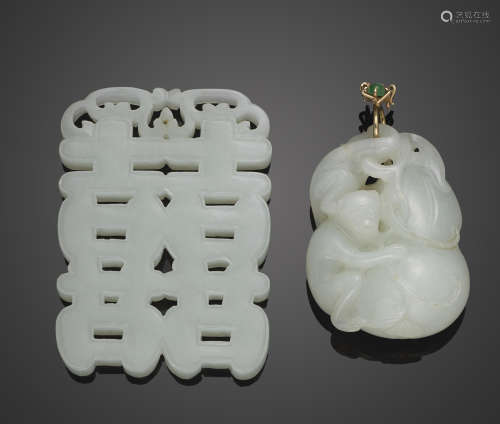 Two jade plaques