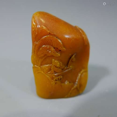 ANTIQUE CHINESE SHOUSHAN STONE SEAL - 19TH CENTURY