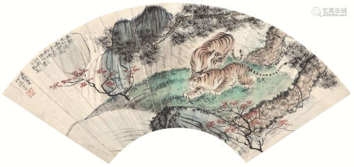 何海霞(1908-1998) 万壑长空 设色纸本 镜框