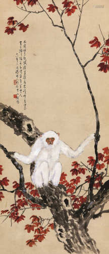 陈树人（1884-1948） 封侯图 设色纸本 立轴
