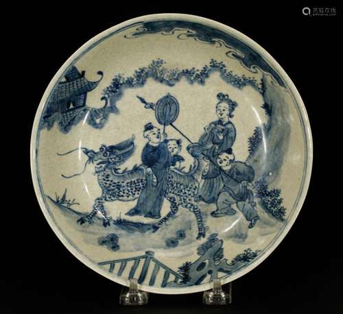 Chinese Blue/White Porcelain Plate