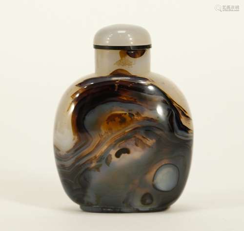 Chinese Agate Snuff Bottle