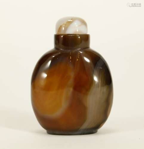 Chinese Agate Snuff Bottle