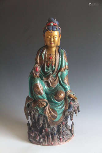 Chinese Pottery Based Porcelain Guanyin