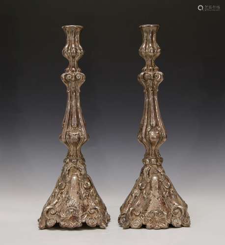 Pair of Judaica Candle Sticks