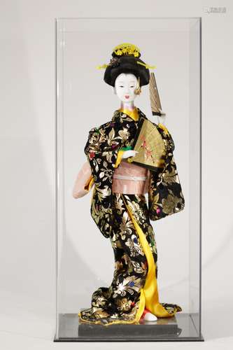 Japanese Lady Doll with Show Case