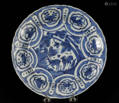 Chinese Blue/White Porcelain Plate