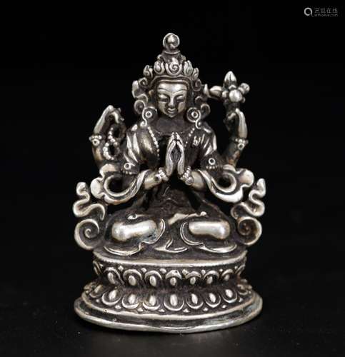 Chinese Sterling Silver of Guanyin