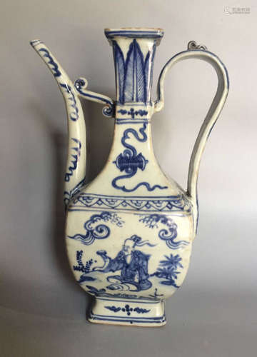 Chinese Blue/White Porcelain Ewer