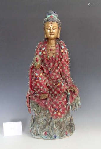 Chinese Porcelain Guanyin, Marked