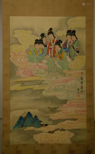 Chinese Ink/Color Scroll Painting