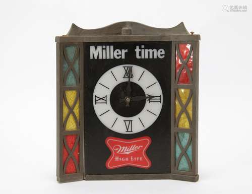 A 1960's-1970's Mille Advertise Sign, as Clock