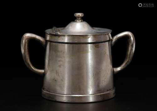 European Silver Plate Sugar Pot