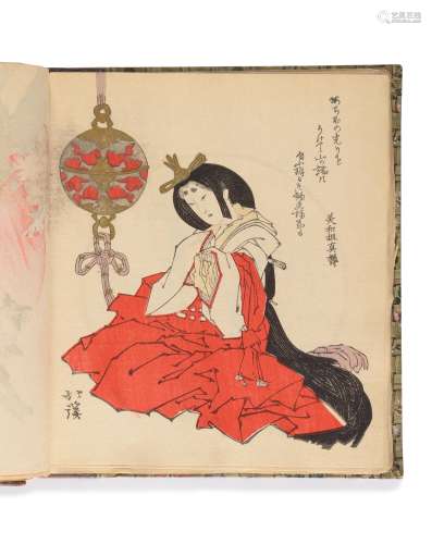 摺物(日本木板畫)集明治時代，近1895年