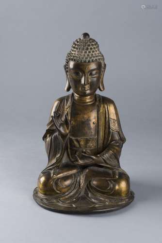 Bouddha en bronze doré