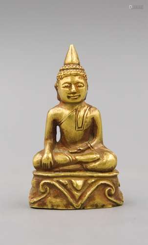 15TH C GOLD THAI BUDDHA