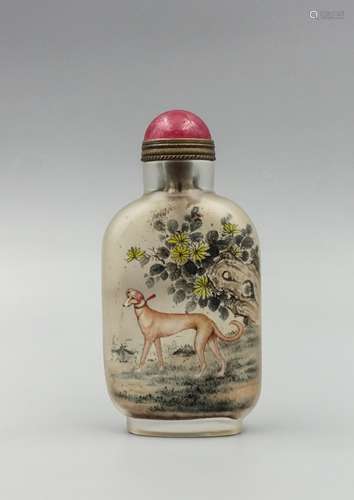 Chinese Interior Painted Glass Snuff Bottle