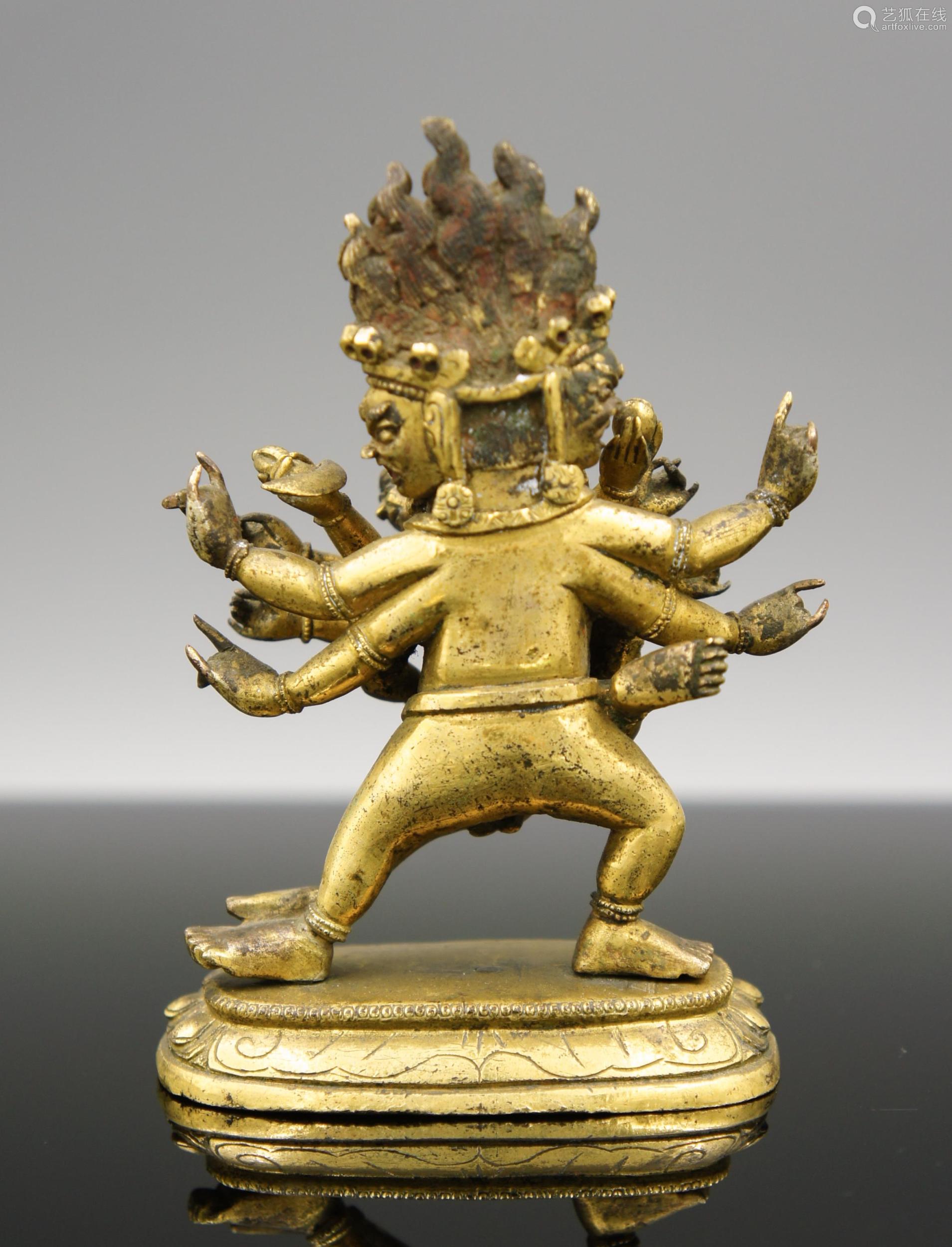 18th Century Sino-Tibetan Gilt Bronze Seated Bodhisattva A 