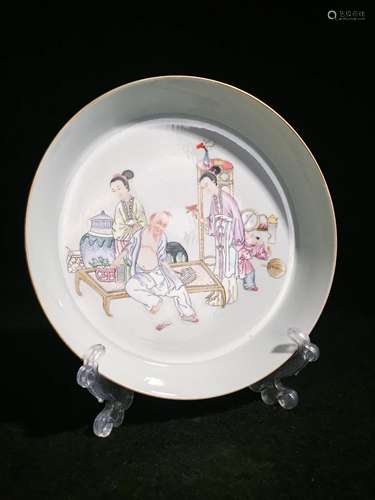 Chinese Famille Rose Porcelain Plate