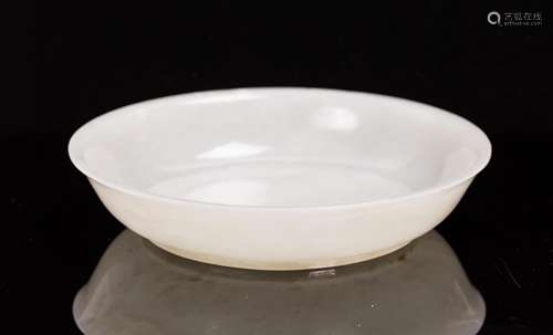 WD CHINESE WHITE JADE DISH