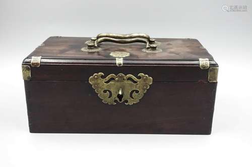 Chinese Qing Dynasty Rosewood Jewlery Box