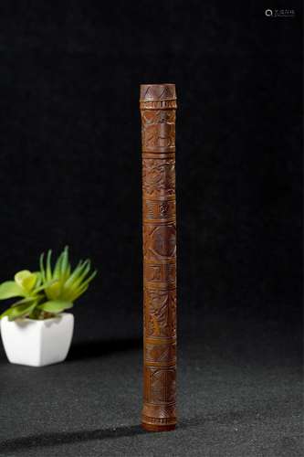 Chinese Bamboo Carved Incense Holder