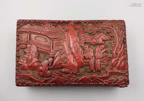 Chinese Cinnabar Lacquer Box