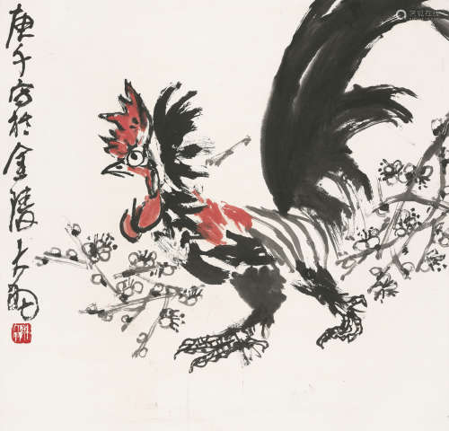 陈大羽 （1912-2001） 大吉图 设色纸本 立轴