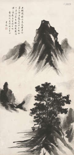 蒋经国 （1910-1988） 蝶恋花 设色纸本 立轴
