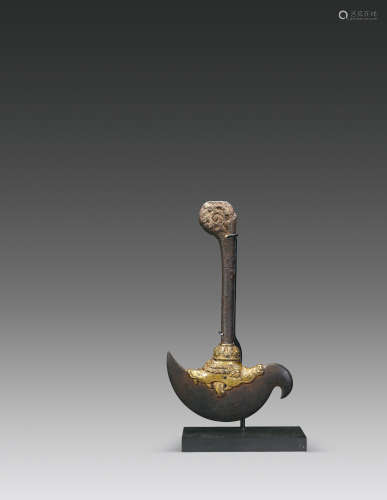 15-16世纪 金刚钺刀 铜镀金