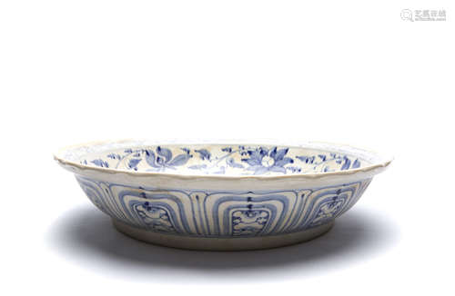 A Chinese Blue and White Porcelain Plate