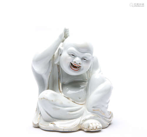 A Chinese White Glazed Porcelain Buddha